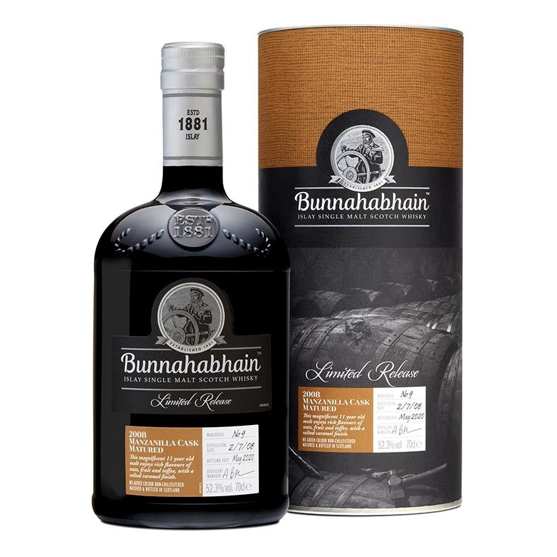 Bunnahabhain 2008/2020 Manzanilla Cask Matured 700ml 52.3%