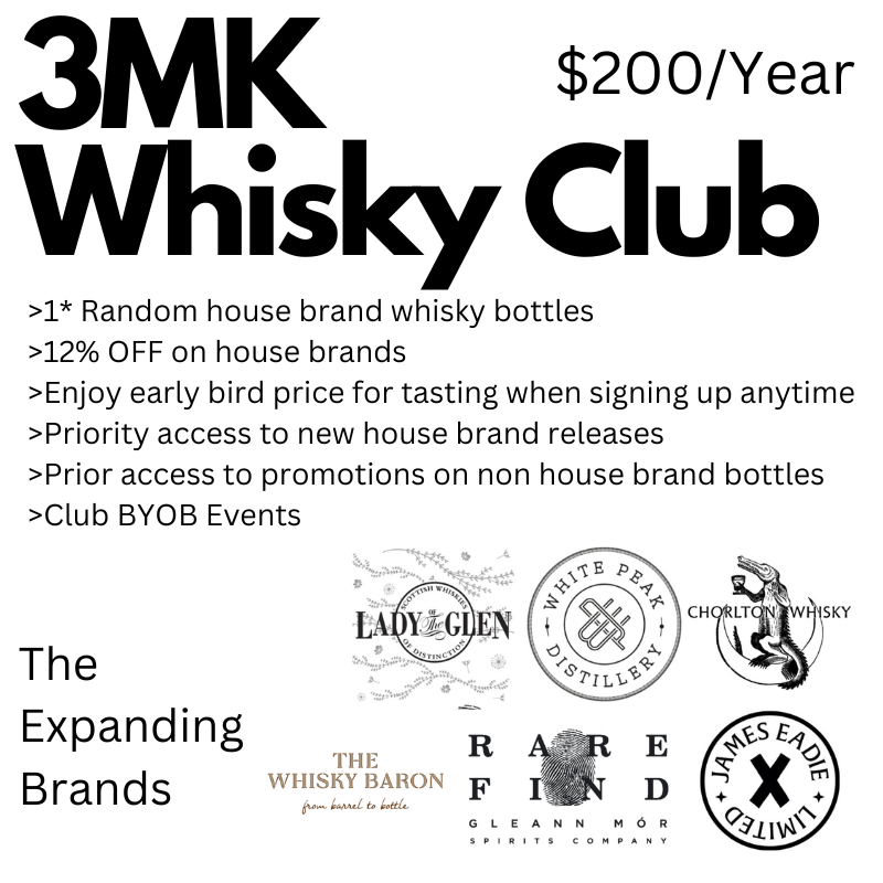 3MK WHISKY CLUB Annual Membership-1 Year