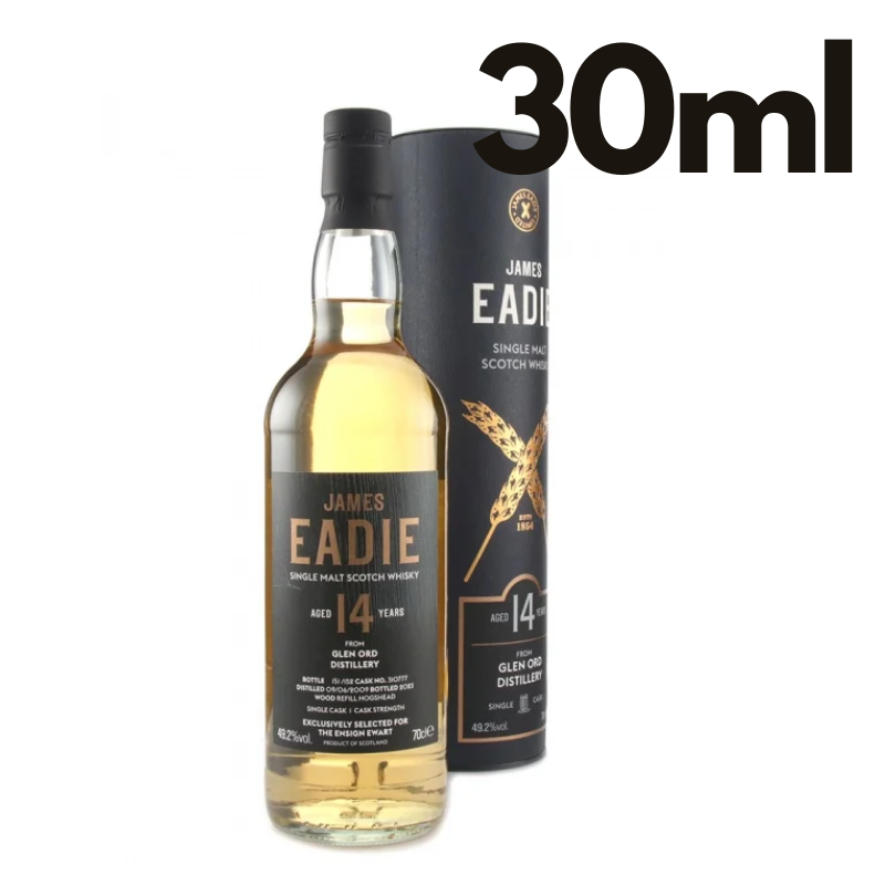 Glen Ord 2009/2023 14YO, refill HHDs, 49.2%, James Eadie/ Dram 30ml