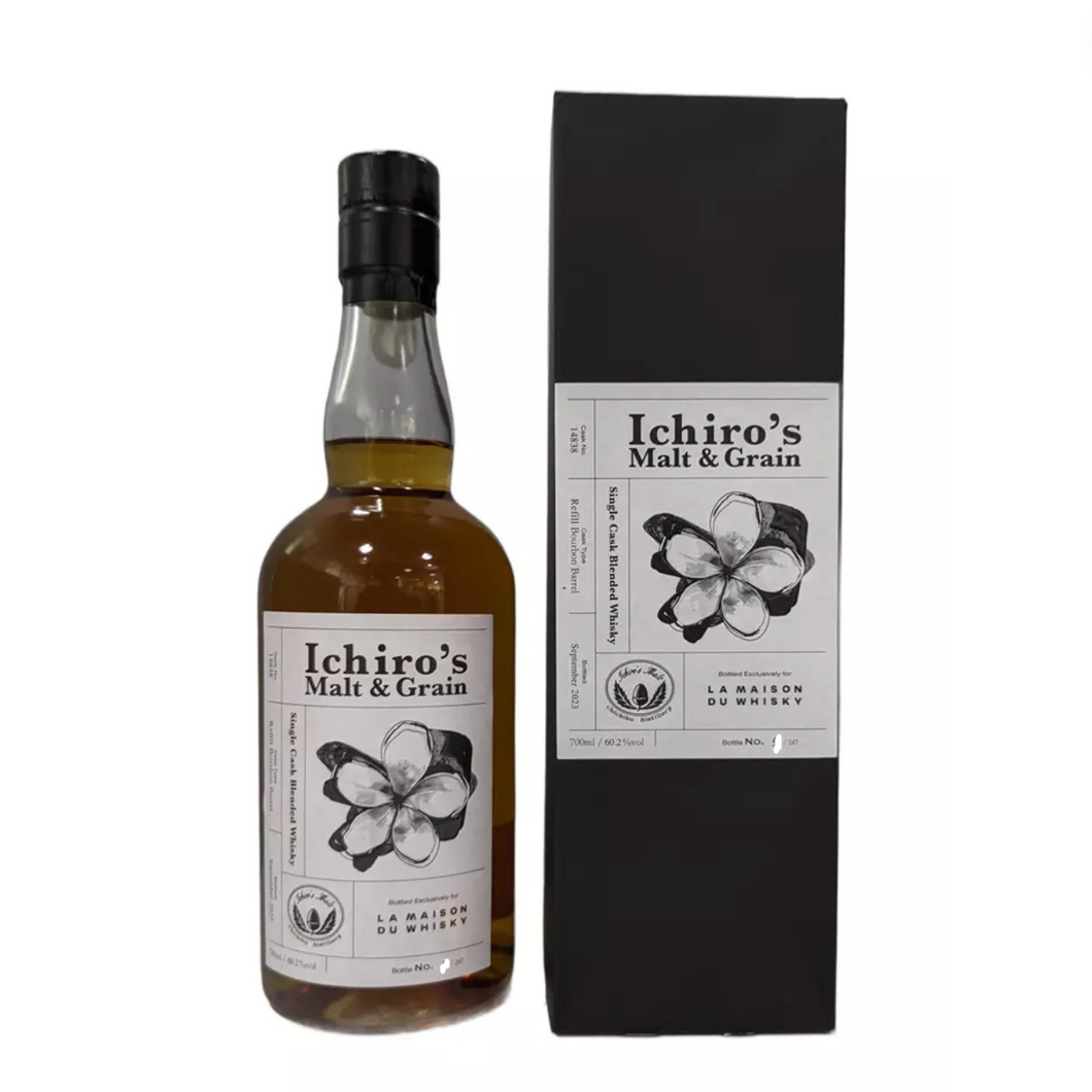 Ichiro's Malt & Grain Single Cask Blended Whisky Singapore Flower Series #1 700ml 60.20%