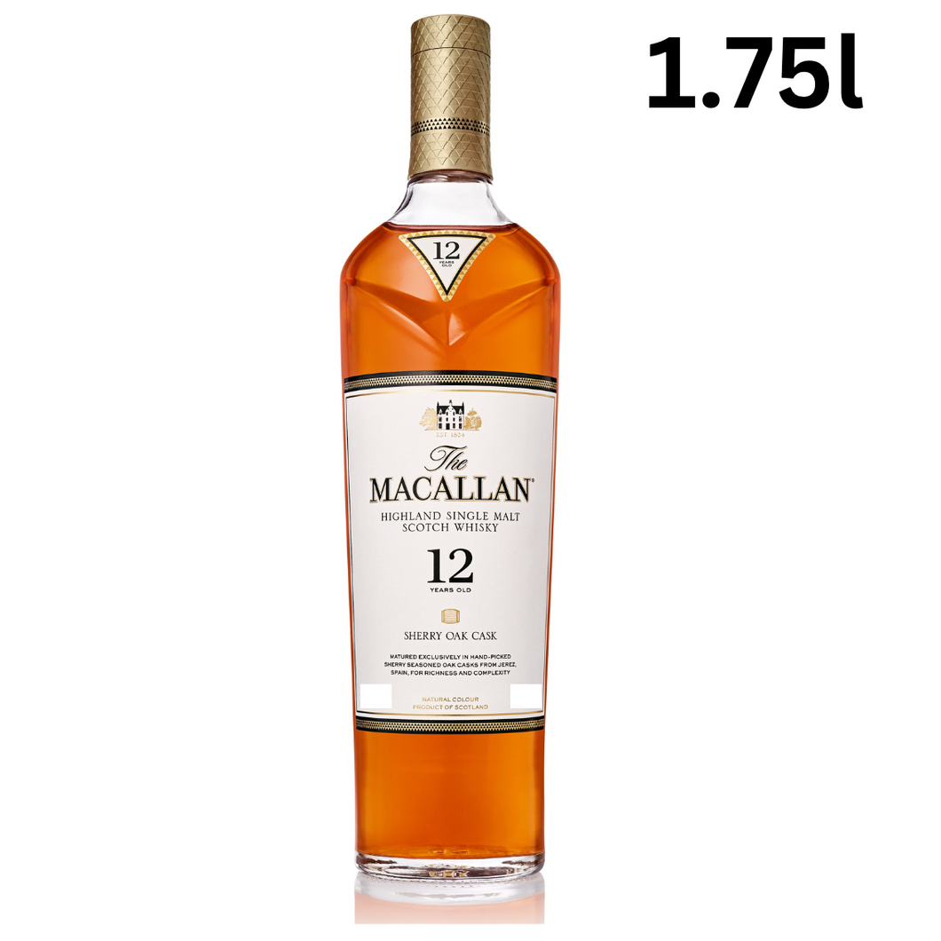 Macallan 12 Years Sherry Oak 1.75L 40% (Pre Order: 1-2 working days)