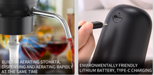 Load image into Gallery viewer, Wine Dispenser Pourer &amp; Aerator -USB Charging
