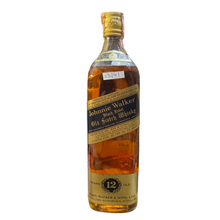 将图像加载到图库查看器中，Johnnie Walker Black Label 12 Year Old 1980s / Wax &amp; Vitale Import 750ml 40%
