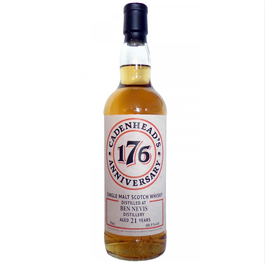 Ben Nevis 1996/2018 21YO Bourbon HHD 700ml 49.1% Cadenhead's 176 Anniversary