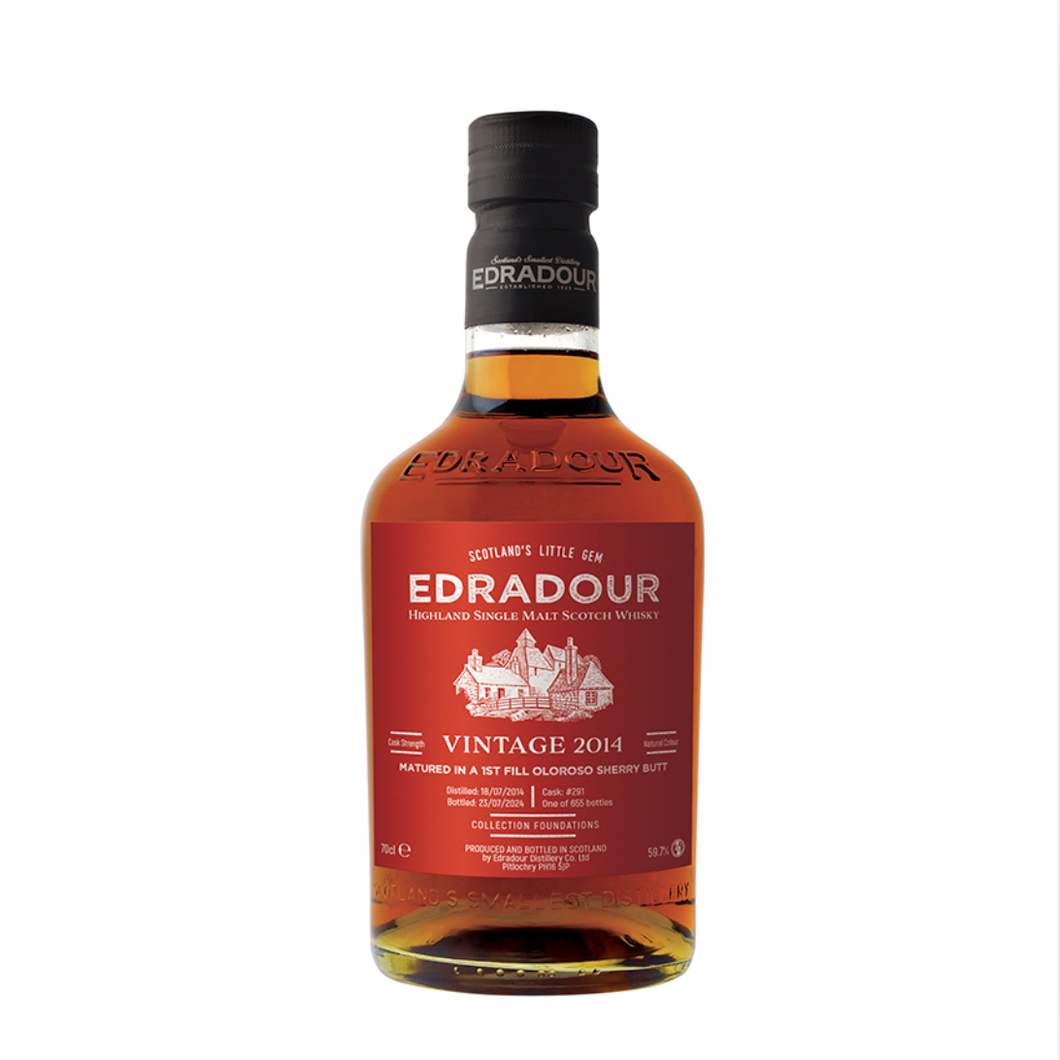 Edradour 2014/2024 10YO 1st Fill Olo Sherry Butt 700ml 59.7%