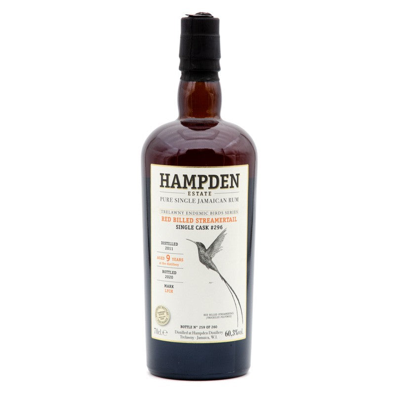 Hampden 2011 9YO #296 Black Billed Streamertail 700ml 60.3%